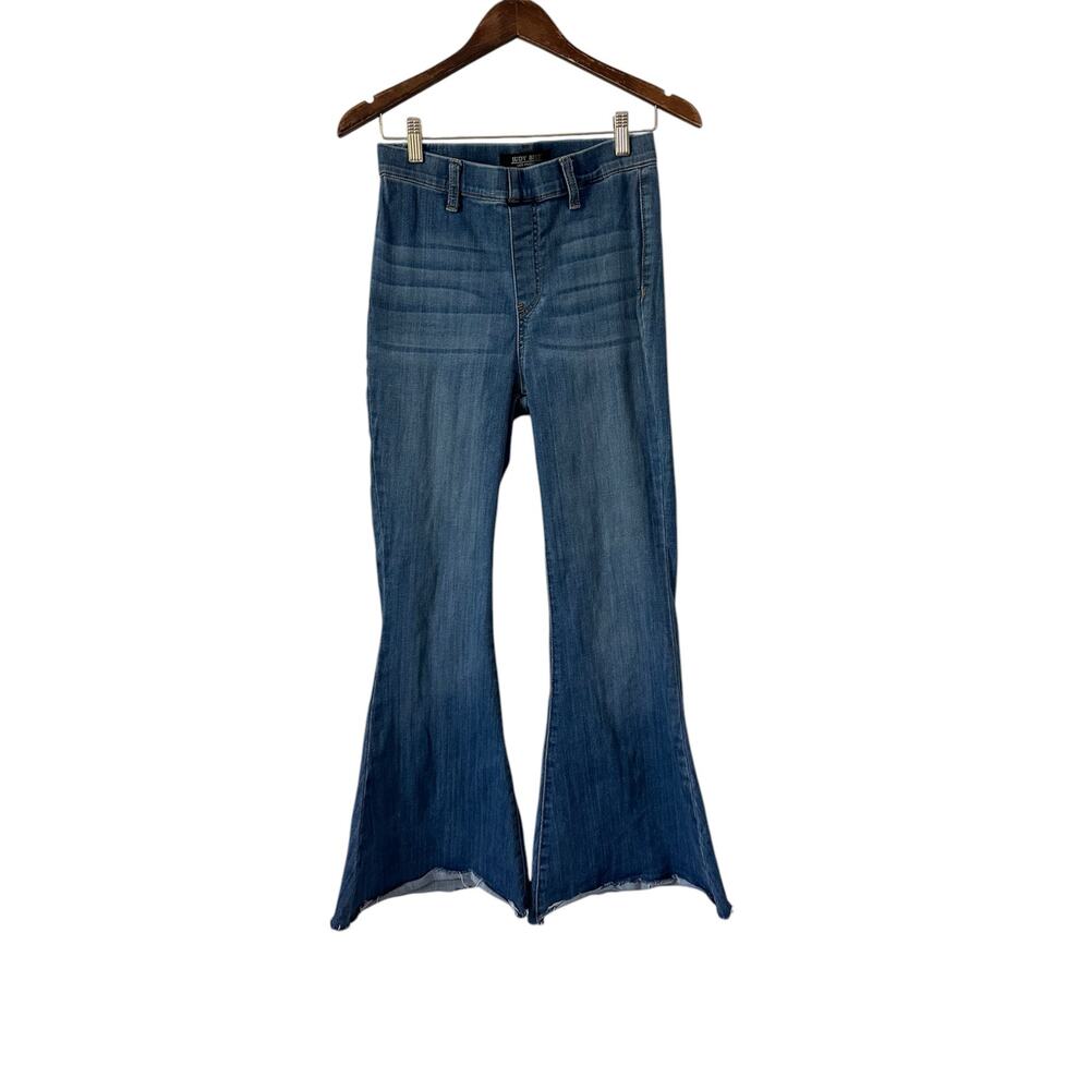 Judy Blue Pull On Super Flare Wide Leg Jeans size 27/5